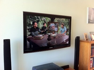 another of our hidden cabling tv bracket installation job in Auckland